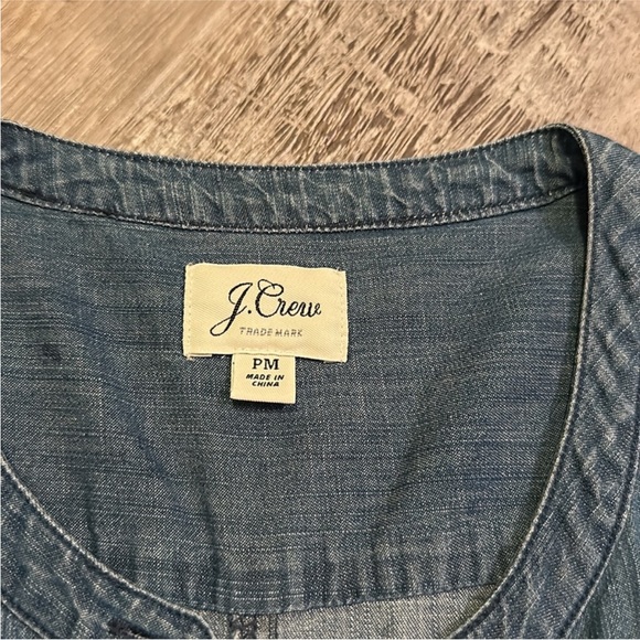 J.Crew Denim Sleeveless Shirtdress - Picture 4 of 5